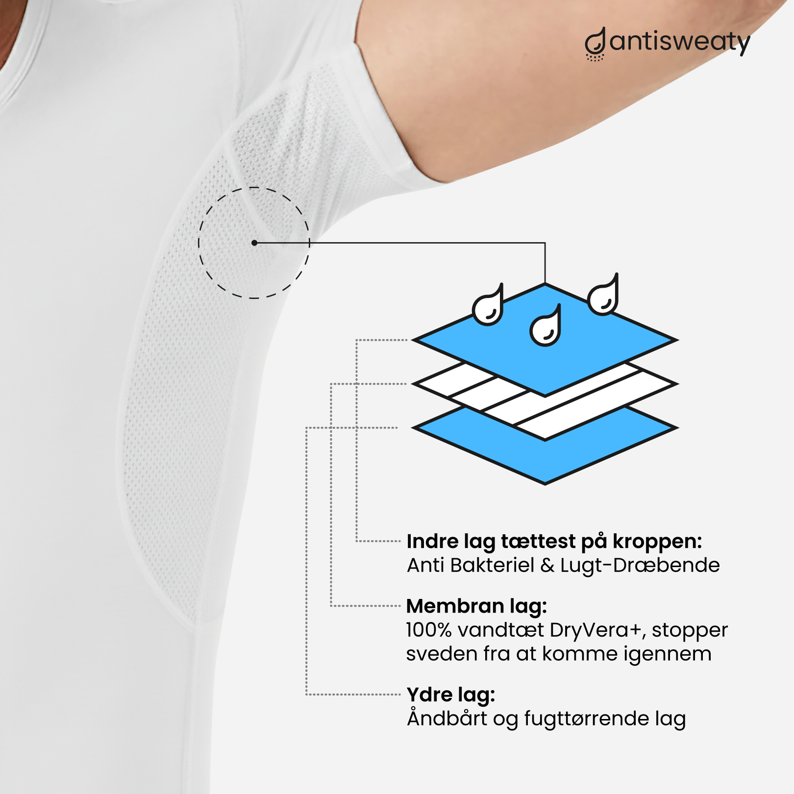 Anti Sweat Undershirt For Men